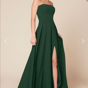 Dear Cleo “Ruby” Bridesmaid Dress - Pine Color